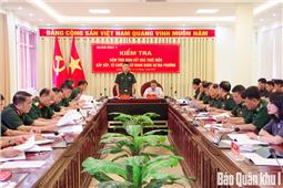 Kiểm tra công tác sắp xếp tổ chức quân sự địa phương tại tỉnh Lạng Sơn